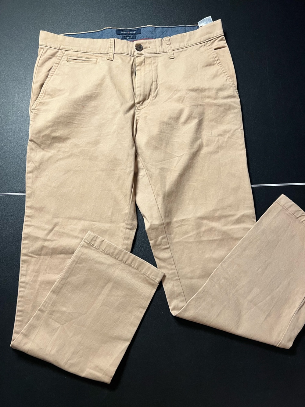 Tommy Hilfiger Men’s Khaki Chino Pants - Tan 33/30